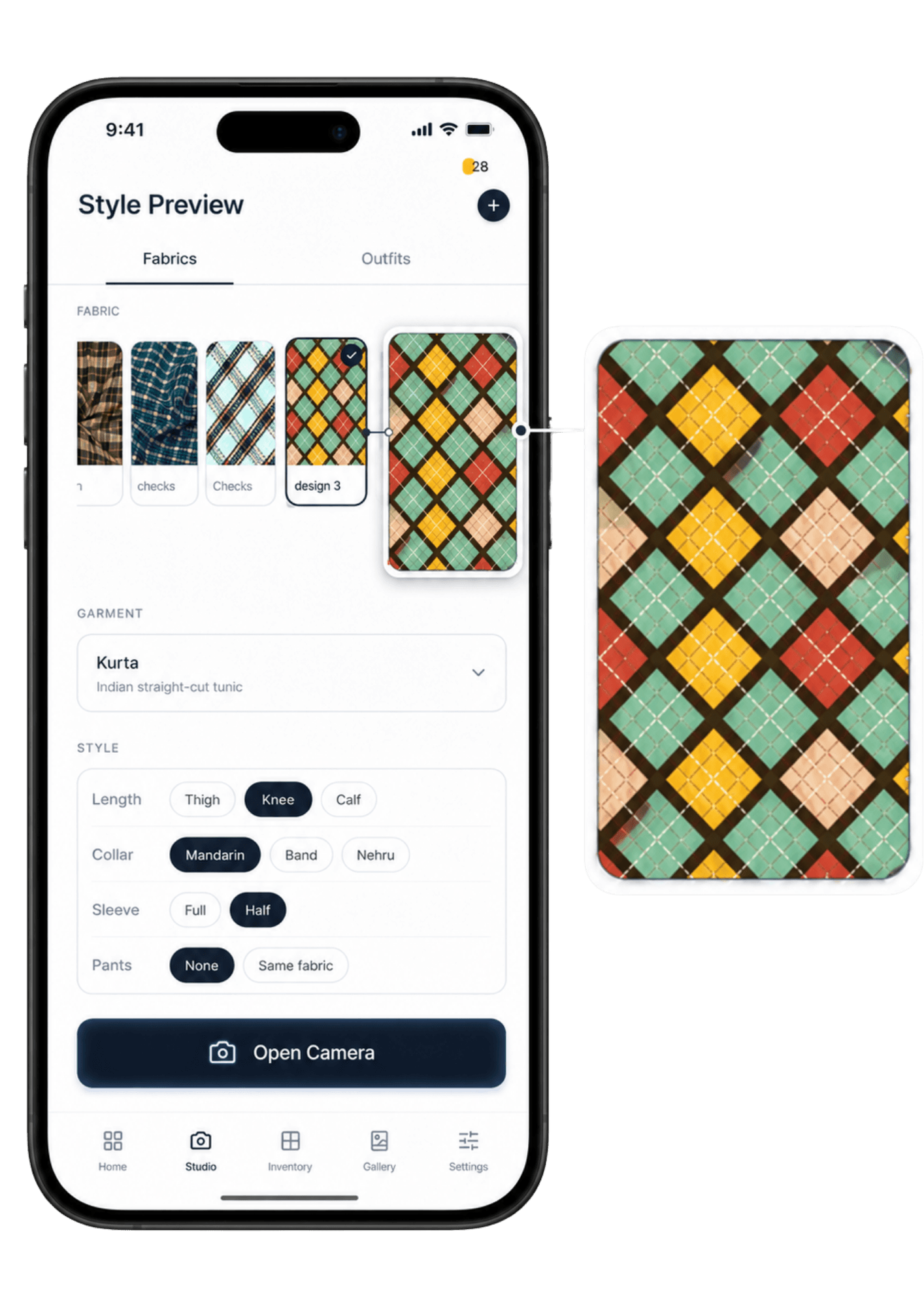 Pick Fabric & Style